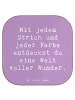 Mr. & Mrs. Panda Untersetzer Glas Spruch Die Freude an der Kreat... in Lavendeltraum