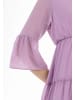 faina Damen Minikleid Mit Rüschen in Flieder