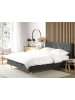 Beliani 2-tlg Doppelbett RENNES in Grau/Braun