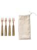 Bloomingville Gabel Set mit Holzgriff 4er Set