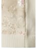 More & More kurze, edel bestickte Strickjacke in off white