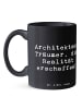 Mr. & Mrs. Panda Teetasse Spruch Architekt Träumer mit Spruch in Schwarz