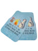 Mr. & Mrs. Panda Automatte Pinguin Lagerfeuer mit Spruch in Eisblau