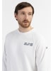 DreiMaster Maritim Herren Sweatshirt Mit Rundhals in Weiss