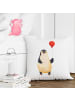 Mr. & Mrs. Panda 40 x 40 Kissen Pinguin Luftballon ohne Spruch in Weiß