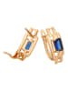 faina Women Earrings in Rose Gold Navy