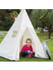 roba Spielzelt 'Tipi' - Kinderspielzelt aus Stoff - inkl. Tasche - Beige