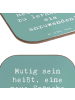 Mr. & Mrs. Panda Untersetzer Glas Spruch Sprachen Lernen und Anw... in Meeresbrise