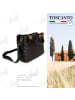 Toscanto Leder Umhängetasche Toscanto Tasche schwarz ca. 20cm