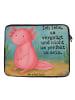 Mr. & Mrs. Panda Laptop Tasche Axolotl Niedlich Design mit Spruch in Weiß