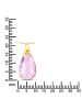 Rafaela Donata Kette Sterling Silber Amethyst in gelbgold