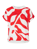More & More modernes Materialmix-Blusenshirt in graphical print
