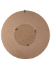Beliani Dekospiegel POMARO in Braun/Weiß - (W) 60 x (H) 60 x (L) 2 cm