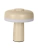 näve LED Tischleuchte "PILU" in beige - (L)15 cm x (B)15 cm x (H)16.5 cm - EEK F
