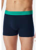 Schiesser Retro Short / Pant 95/5 Cotton in Blau / türkis
