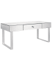 Beliani Couchtisch NESLE in Silber - (W) 47 x (H) 46 x (L) 110 cm