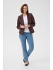 Kaffe Blazer Kinnie Regular fit in Fudge/Chalk Stripe