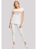F4NT4STIC Extended Shoulder T-Shirt Beach Bum in weiß