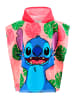 Stitch Kinder Badeponcho mit Kapuze aus Baumwolle 55x110 cm in Mehrfarbig
