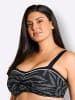 sheego Bikini-Oberteil in schwarz-weiß-bedruckt