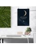 Mr. & Mrs. Panda Poster Mond elegant Design mit Spruch in Weiß