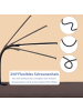 ZMH Tischleuchte LED in schwarz Flexibel Klemmleuchte 3000-6500K dimmbar 5W