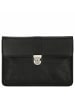 D&N Easy Business - Schreibmappe 27 cm Leder (schwarz) in schwarz