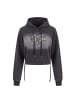 myMo ROCKS Women Hoodie in Light Grey Stone Wash