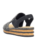 rieker Schaftsandalen in Schwarz
