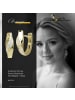 GoldDream Echtgold, 333er Gelbgold Damen Creolen Wave Ohrring ca. 14mm ca. 12mm