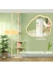 Pawhut Kratzbaum deckenhoch Cremeweiß 42,5L x 26,5B x 225-275H cm