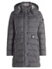 Betty Barclay Steppjacke mit abnehmbarer Kapuze in Dunkelgrau
