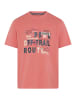 Man's World Rundhalsshirt in korallenrot