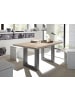 58 aufm Kessel ESSZIMMERTISCH Eila 4 200 x 100 x 75 Esstisch Graphit/Eiche Sägerau