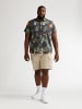 Petrol Industries Shirt in Übergröße mit Allover-Print Nomad in Schwarz