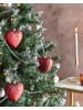Beliani Weihnachtsbaumkugeln FERIABLE in Rot/Gold