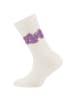 ewers 2er-Set Socken 2er Pack Love/Rippe in latte-dkl.orchidee