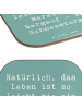 Mr. & Mrs. Panda Tassenuntersetzer Spruch Leichtigkeit im Leben ... in Meeresbrise