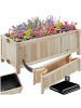 tectake Pflanzbeet, Maße: 70 x 30 x 25 cm, Belastbarkeit 50 kg, klappbar