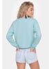 IZIA Women Sweatshirt in Aqua