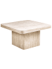 Beliani Couchtisch DUSON in Beige - (W) 80 x (H) 44 x (L) 80 cm
