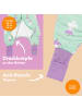 Schlummersack Schlafsack mit Füßen, umklappbaren Bündchen und Ärmeln, 1.0 TOG in Mint-Lila
