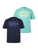 JP1880 Kurzarm T-Shirt in jadegrün