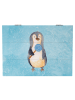 Mr. & Mrs. Panda Kiste Pinguin Lolli ohne Spruch in Eisblau