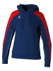 erima Damen Kapuzensweat in new navy/rot