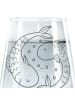 Mr. & Mrs. Panda Trinkglas Sternzeichen Fische ohne Spruch in Transparent