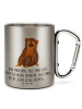 Mr. & Mrs. Panda Becher Aus Edelstahl Affe mit Spruch in Silber