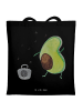 Mr. & Mrs. Panda Schultertasche Avocado Tanzen ohne Spruch in Schwarz