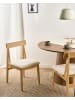 Beliani 2er-Set Esszimmerstuhl ISLE in Beige/Braun