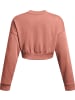 Under Armour Longsleeve "Ua Rival Terry Os Crop Crw" in Pink